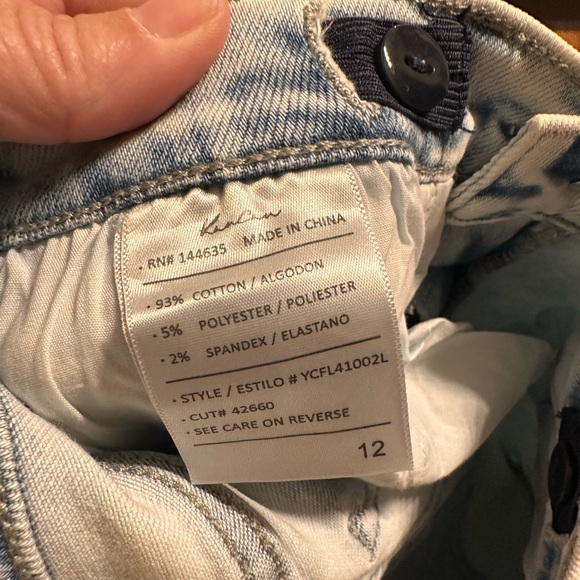 Youth girls Kancan jeans size 12. Worn once. - Picture 5 of 6